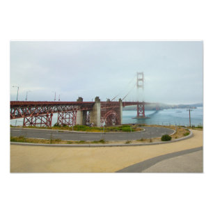 Golden Gate Bridge Fog San Francisco Photo Print