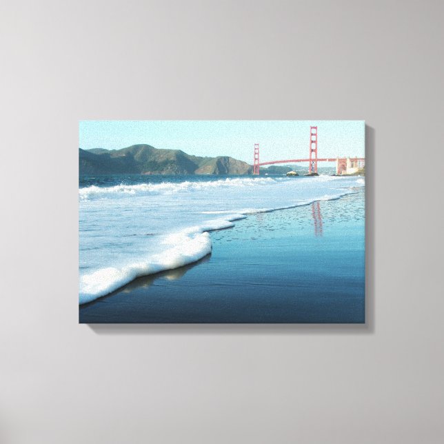 Golden Gate Bridge from Baker Beach Canvas Print (Front)