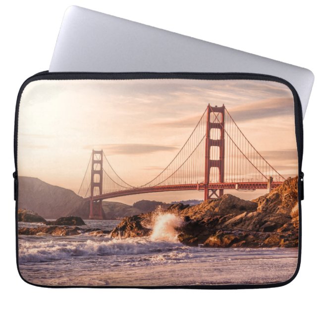 Golden Gate Bridge from Baker Beach Laptop Sleeve (Front)