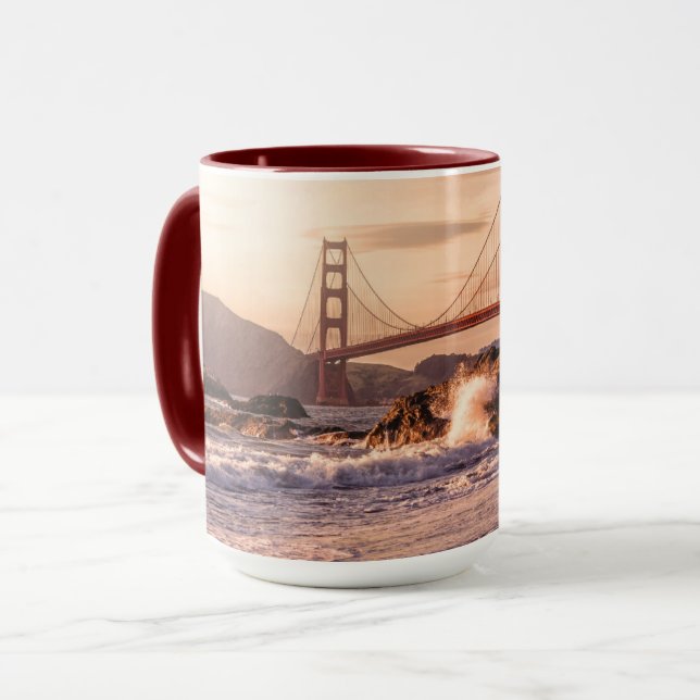 Golden Gate Bridge from Baker Beach Mug (Front Left)