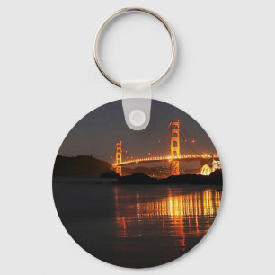 Golden Gate bridge from Barker Beach Key Ring