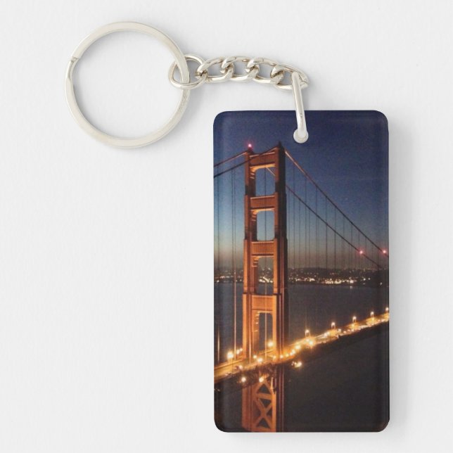 Golden Gate Bridge from Marin headlands Key Ring (Front)