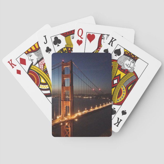 Golden Gate Bridge from Marin headlands Playing Cards (Back)