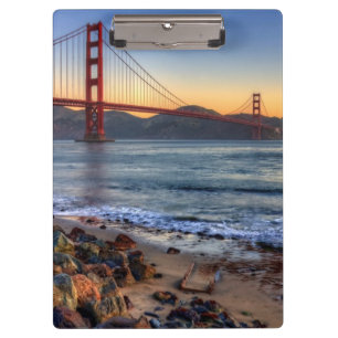 Golden Gate Bridge from San Francisco bay trail. Clipboard