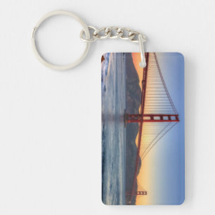 Golden Gate Bridge from San Francisco bay trail. Key Ring