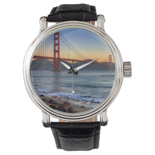Golden Gate Bridge from San Francisco bay trail. Watch