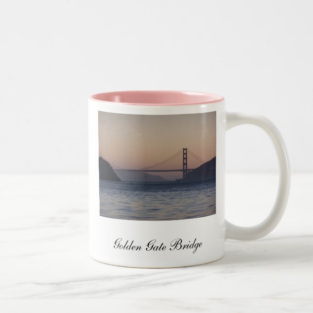 Golden Gate Bridge, Golden Gate Bridge, San Fra... Two-Tone Coffee Mug (Right)