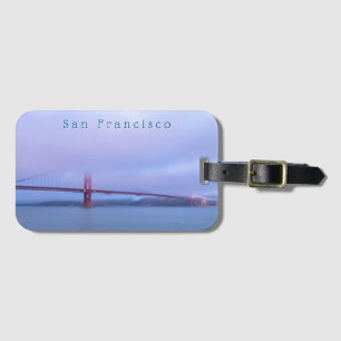 Golden Gate Bridge in Fog at Morning Luggage Tag