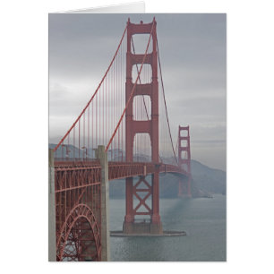 Golden gate bridge in mist.