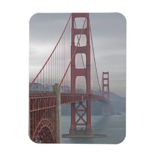 Golden gate bridge in mist. magnet
