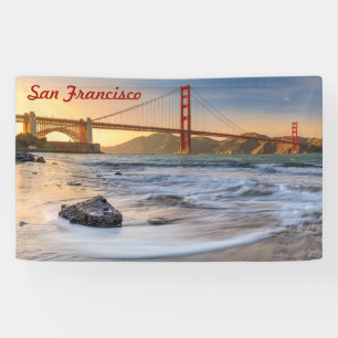 Golden Gate Bridge in San Francisco at sunset Banner
