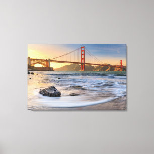 Golden Gate Bridge in San Francisco at sunset Canvas Print