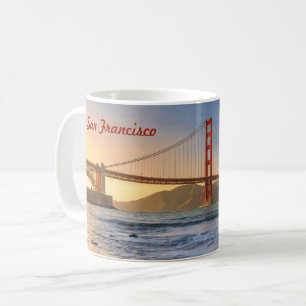Golden Gate Bridge in San Francisco at sunset Coffee Mug