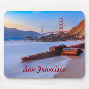 Golden Gate Bridge in San Francisco, Baker Beach Mouse Mat