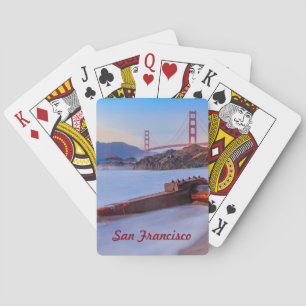 Golden Gate Bridge in San Francisco, Baker Beach Playing Cards