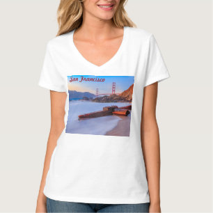 Golden Gate Bridge in San Francisco, Baker Beach T-Shirt