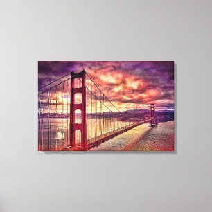 Golden Gate Bridge in San Francisco, California. Canvas Print