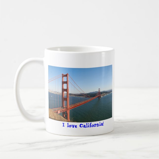 Golden Gate Bridge in San Francisco Coffee Mug (Left)