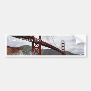 Golden Gate Bridge In San Francisco Seen From Fort Bumper Sticker