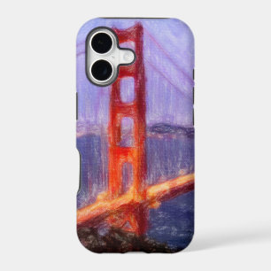 Golden Gate Bridge -- mixed media painting