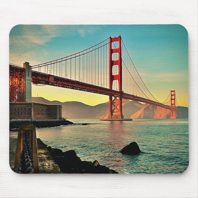 Golden Gate Bridge Mouse Mat (Front)