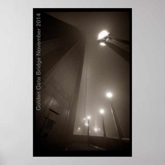 Golden Gate Bridge November 2014 Poster (Front)