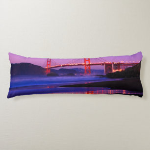 Golden Gate Bridge on Baker Beach at Sundown Body Cushion