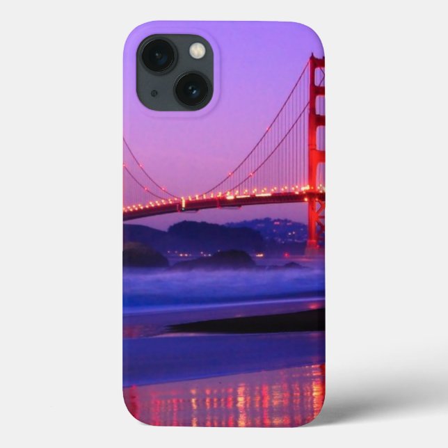 Golden Gate Bridge on Baker Beach at Sundown Case-Mate iPhone Case (Back)