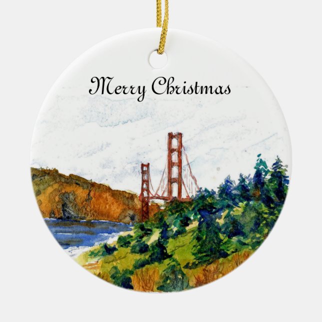 Golden Gate Bridge Ornament (Front)