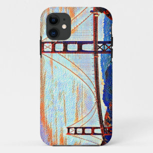 Golden Gate Bridge painting iPhone 11 Case
