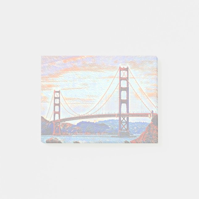 Golden Gate Bridge painting Post-it Notes (Front)