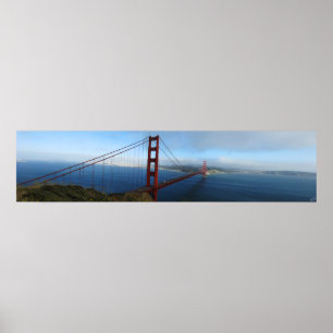 Golden Gate Bridge Panoramic Poster