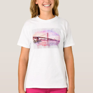 Golden Gate Bridge pastel in San Francisco  T-Shirt