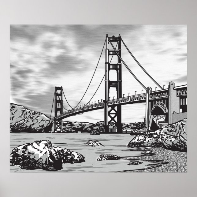 Golden Gate Bridge Poster (Front)