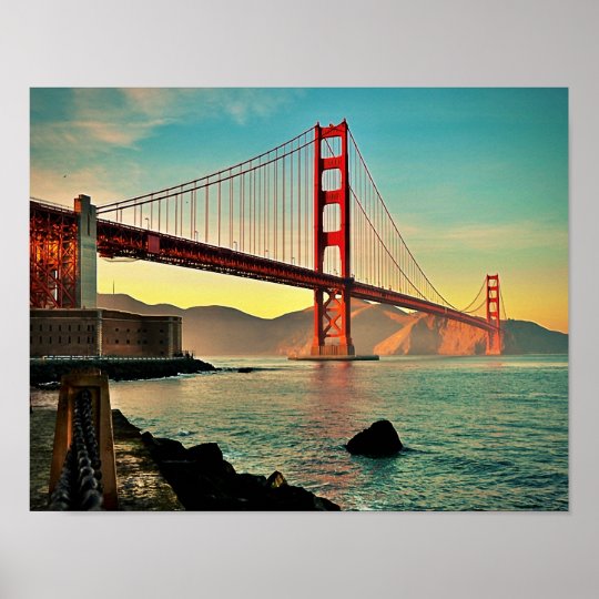 Golden Gate Bridge Poster | Zazzle.co.uk