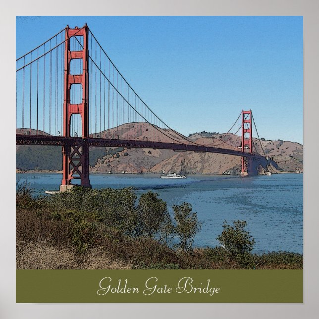 Golden Gate Bridge Poster (Front)