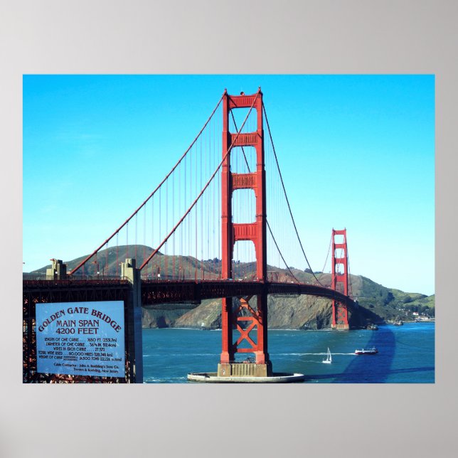 Golden Gate Bridge Poster (Front)