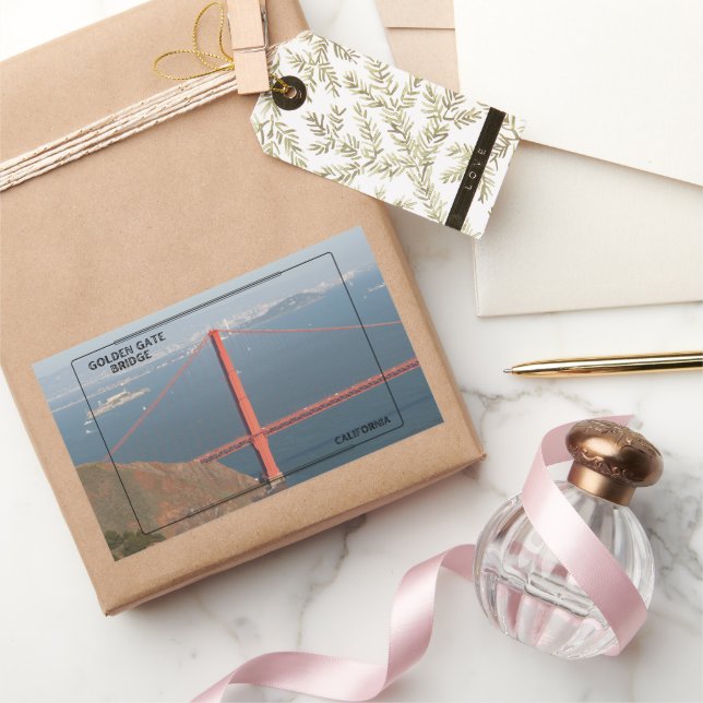 Golden Gate Bridge Rectangular Sticker (Gifting)