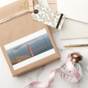 Golden Gate Bridge Rectangular Sticker