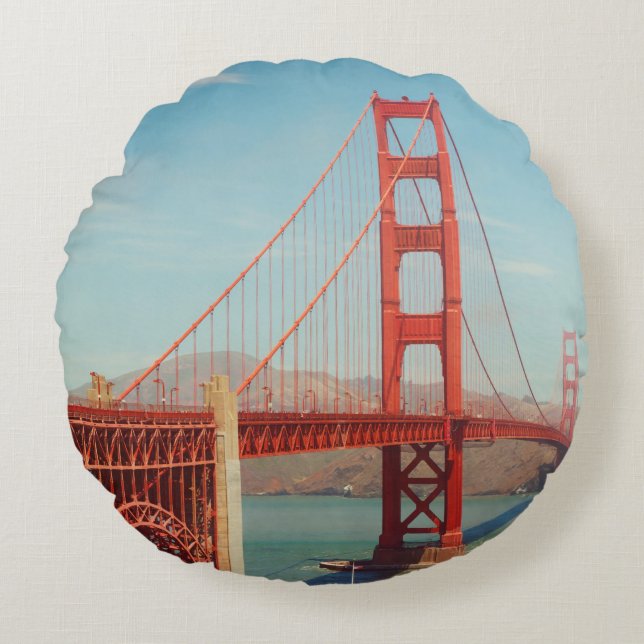 Golden gate bridge round cushion (Front)