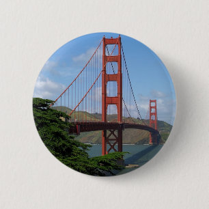 Golden Gate Bridge, San Francisco 6 Cm Round Badge