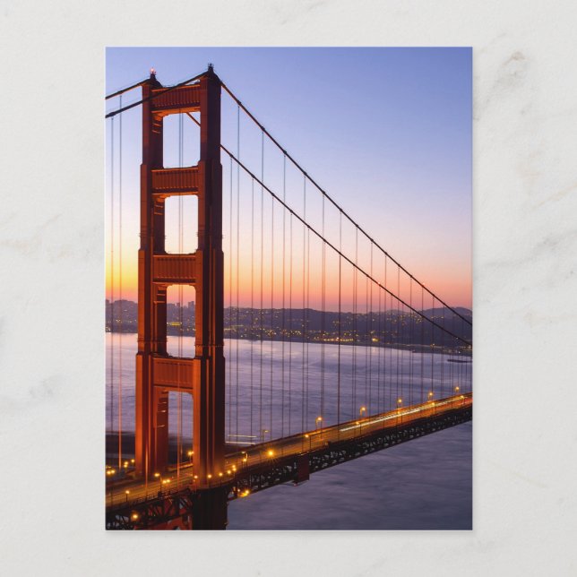 Golden Gate Bridge San Francisco at Sunrise Postcard (Front)