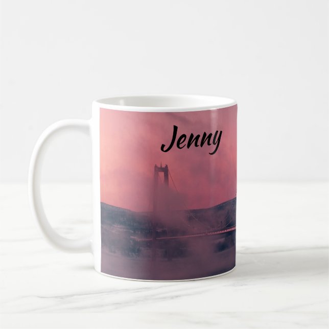 Golden Gate Bridge San Francisco Bridge Coffee Mug (Left)