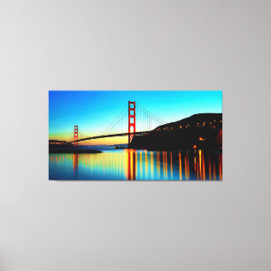 Golden Gate Bridge, San Francisco, CA At Sunset Canvas Print
