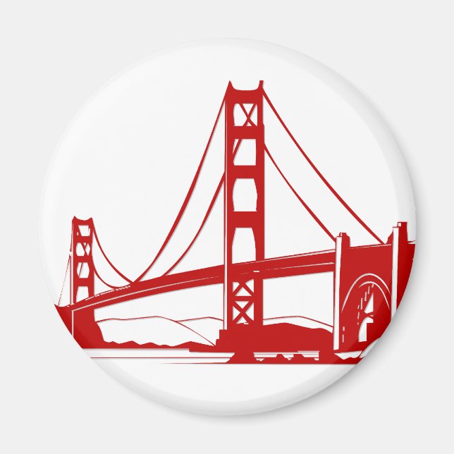 Golden Gate Bridge - San Francisco, CA Magnet (Front)