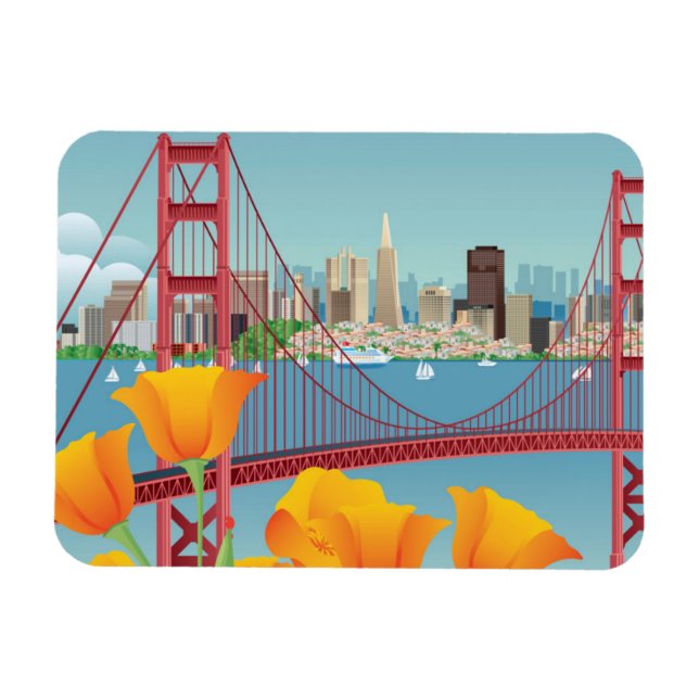 Golden Gate Bridge | San Francisco, CA Magnet (Horizontal)