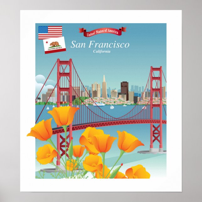 Golden Gate Bridge | San Francisco, CA Poster (Front)