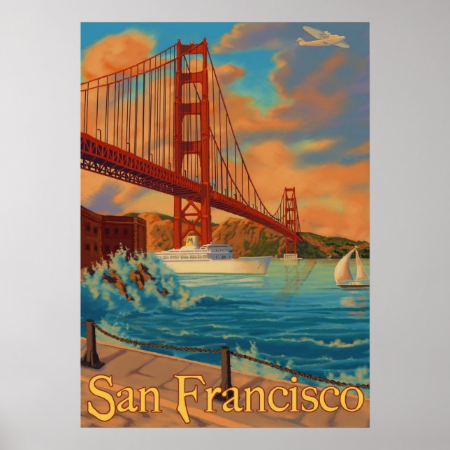 Golden Gate Bridge - San Francisco, CA Poster (Front)