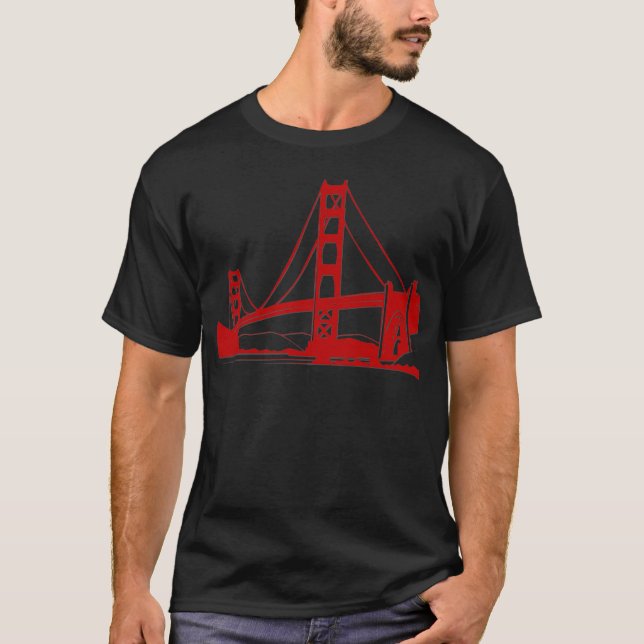 Golden Gate Bridge - San Francisco, CA T-Shirt (Front)