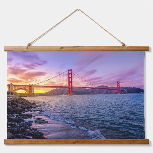 Golden Gate Bridge San Francisco California  Hanging Tapestry (Front)